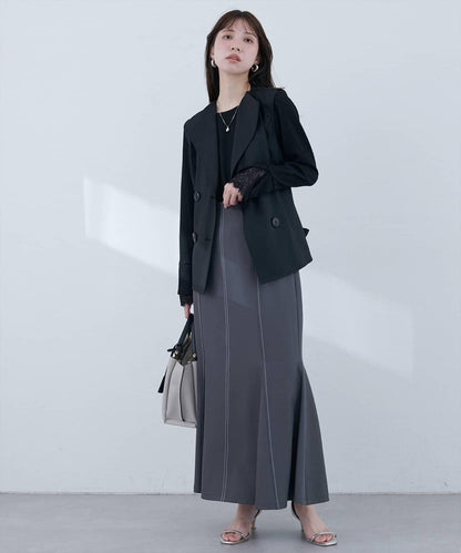 蕾絲拼接針織衫