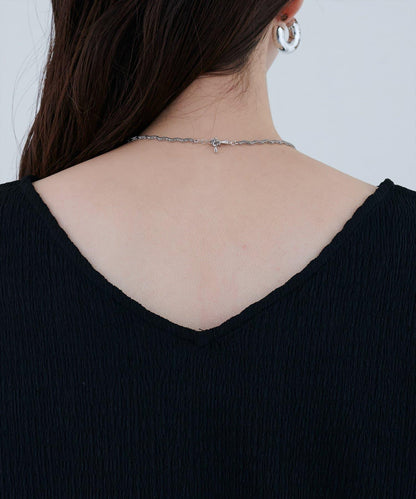 蕾絲拼接針織衫