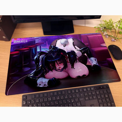 Brown Dust 2 橡膠鼠標墊（羅恩/名媛兔女郎）