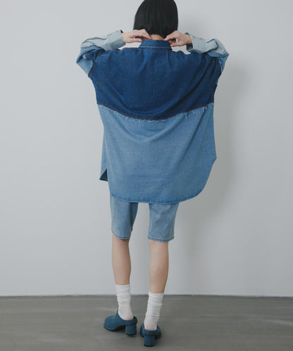 2尺碼可選修身五分牛仔褲