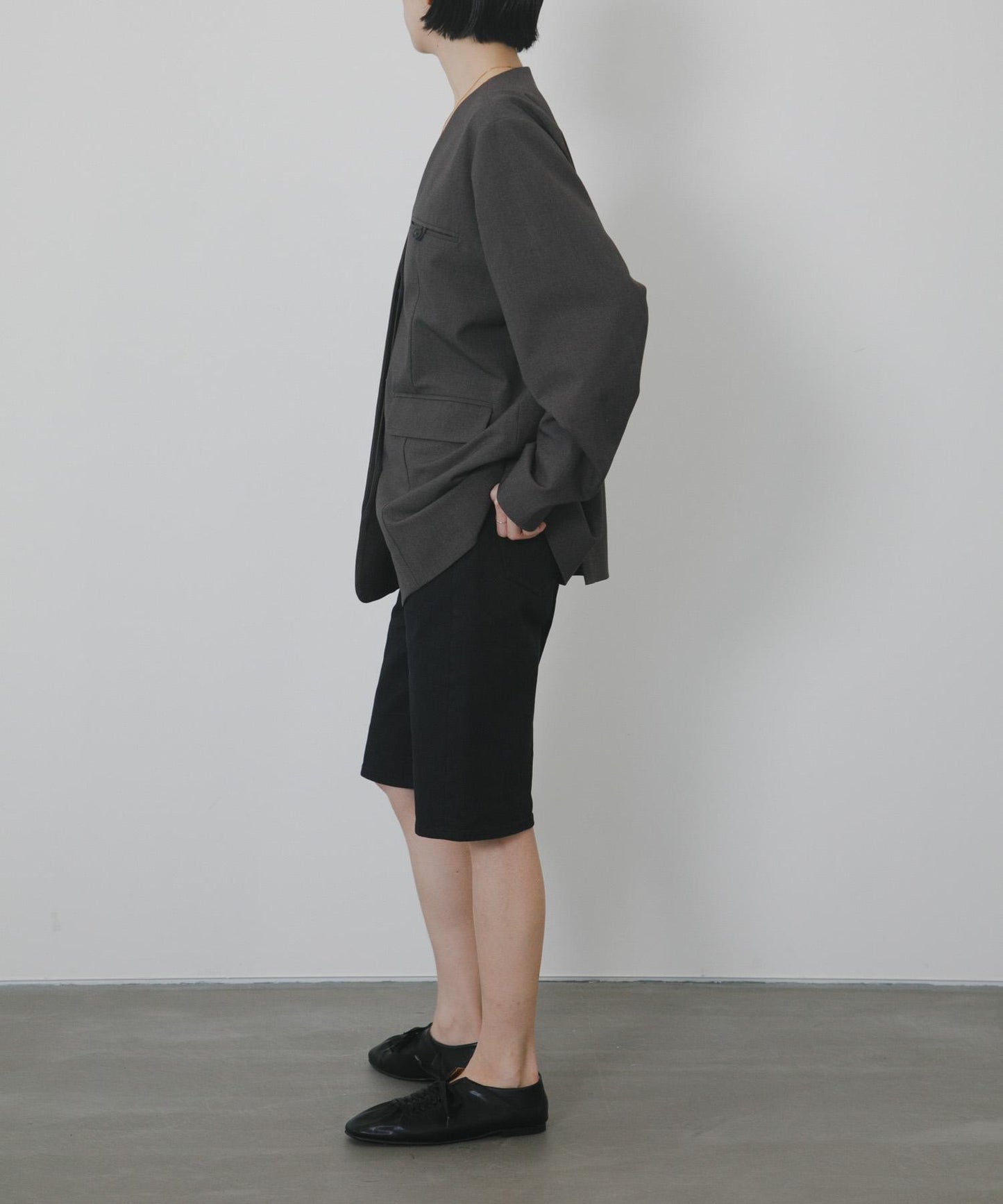 2尺碼可選修身五分牛仔褲