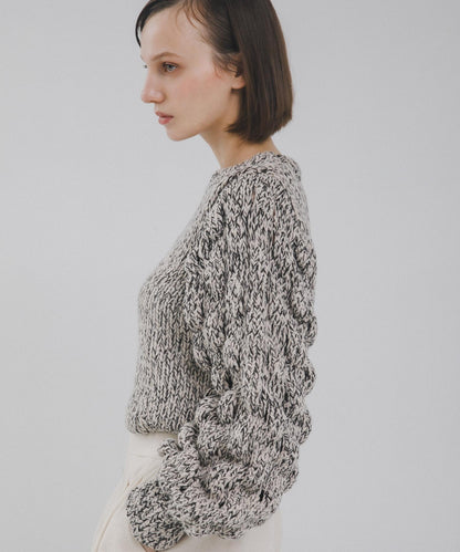 燈籠袖長袖針織衫