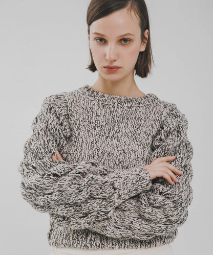 燈籠袖長袖針織衫