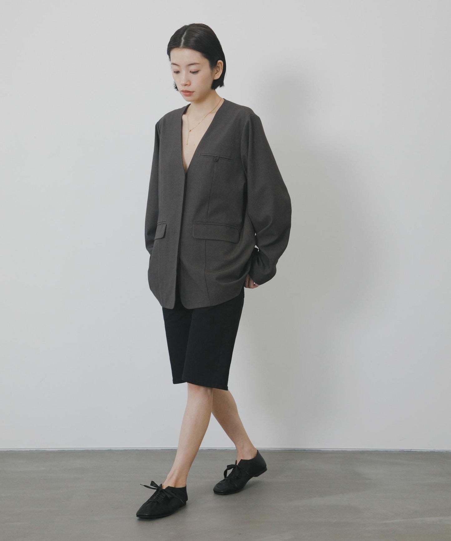 2尺碼可選修身五分牛仔褲