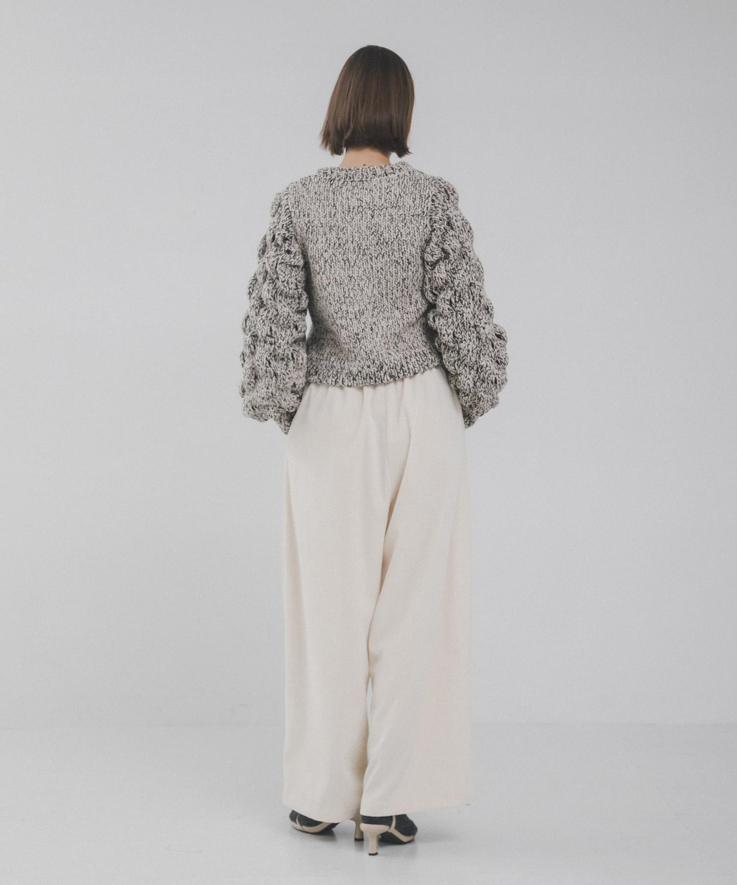 燈籠袖長袖針織衫