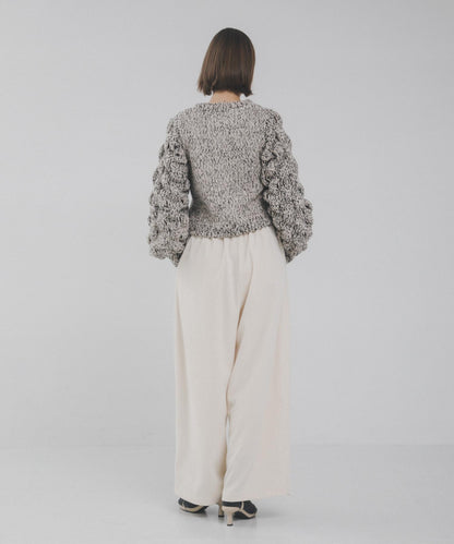 燈籠袖長袖針織衫