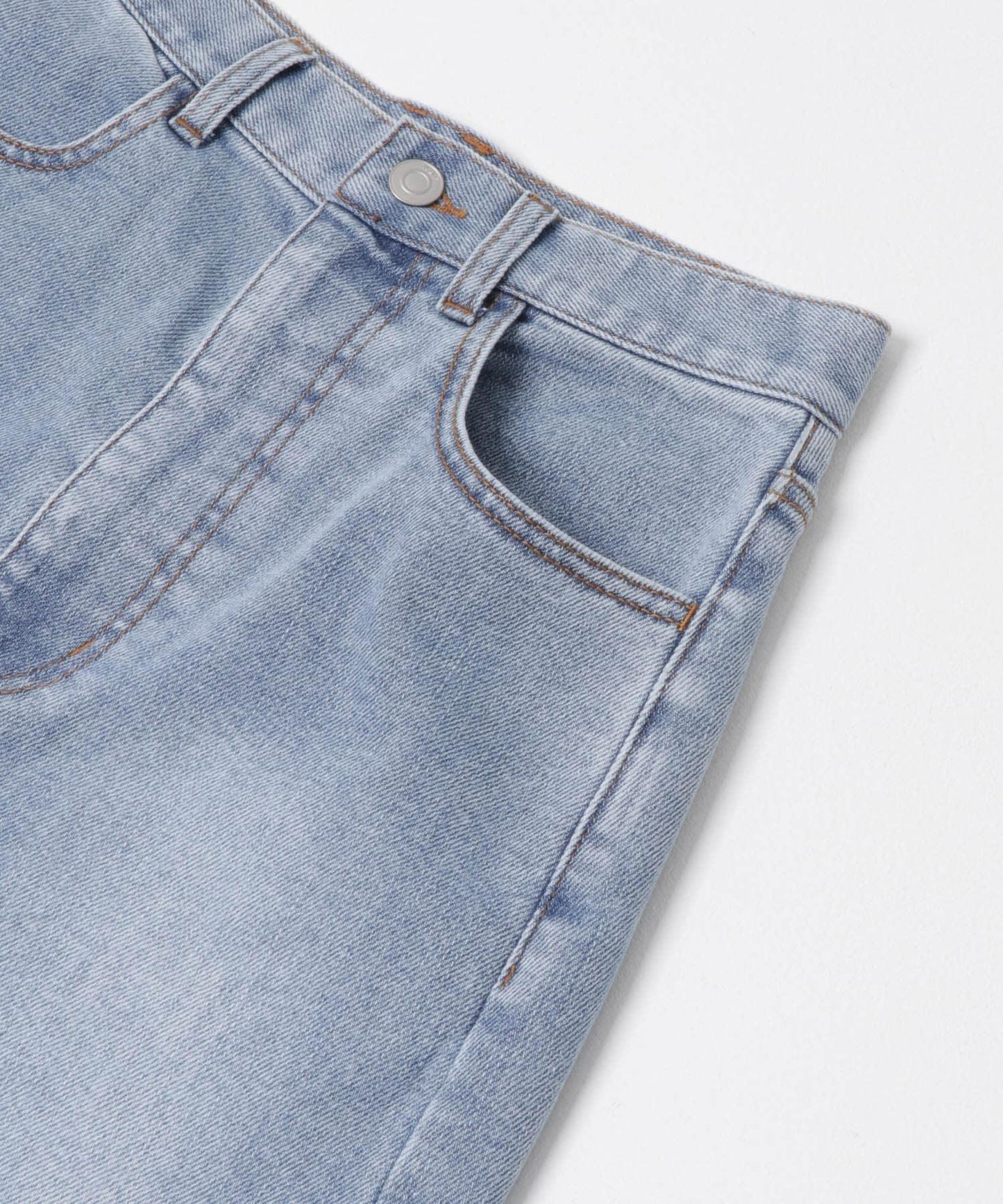 2尺碼可選修身五分牛仔褲