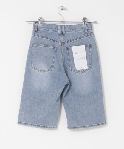 2尺碼可選修身五分牛仔褲