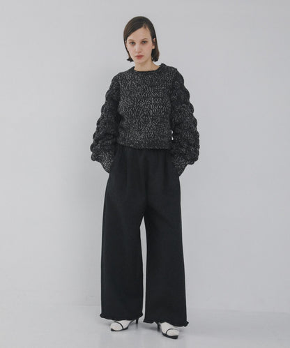 燈籠袖長袖針織衫