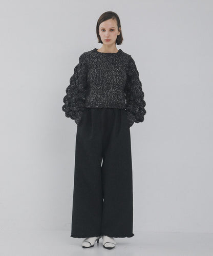 燈籠袖長袖針織衫