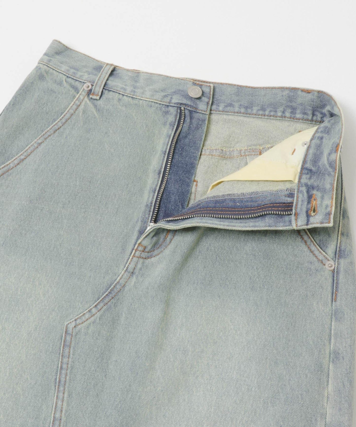 不對稱流蘇牛仔裙