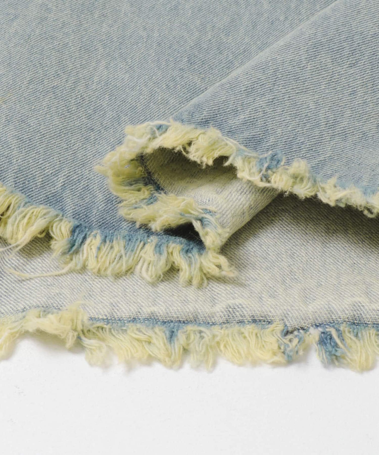 不對稱流蘇牛仔裙