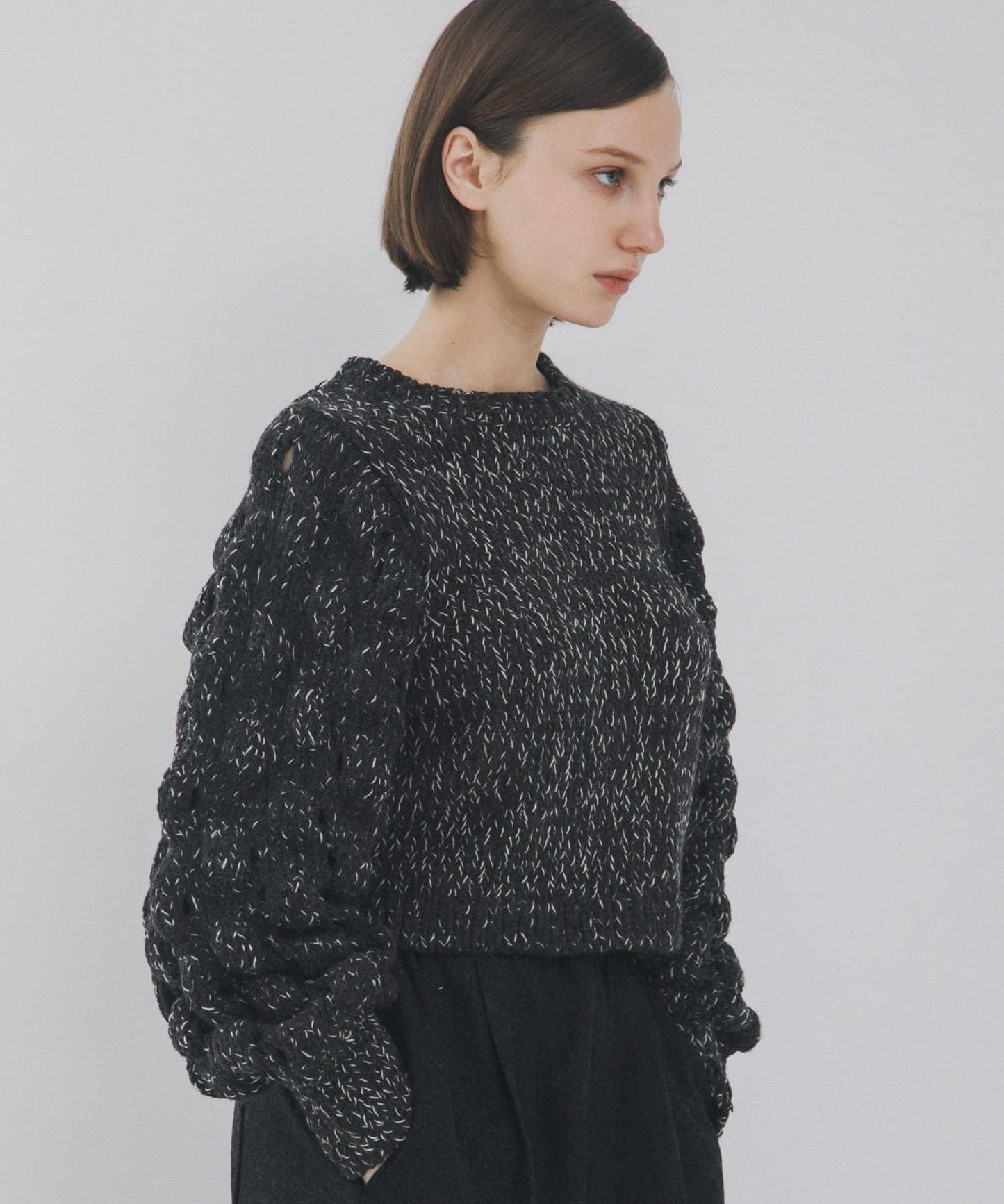 燈籠袖長袖針織衫