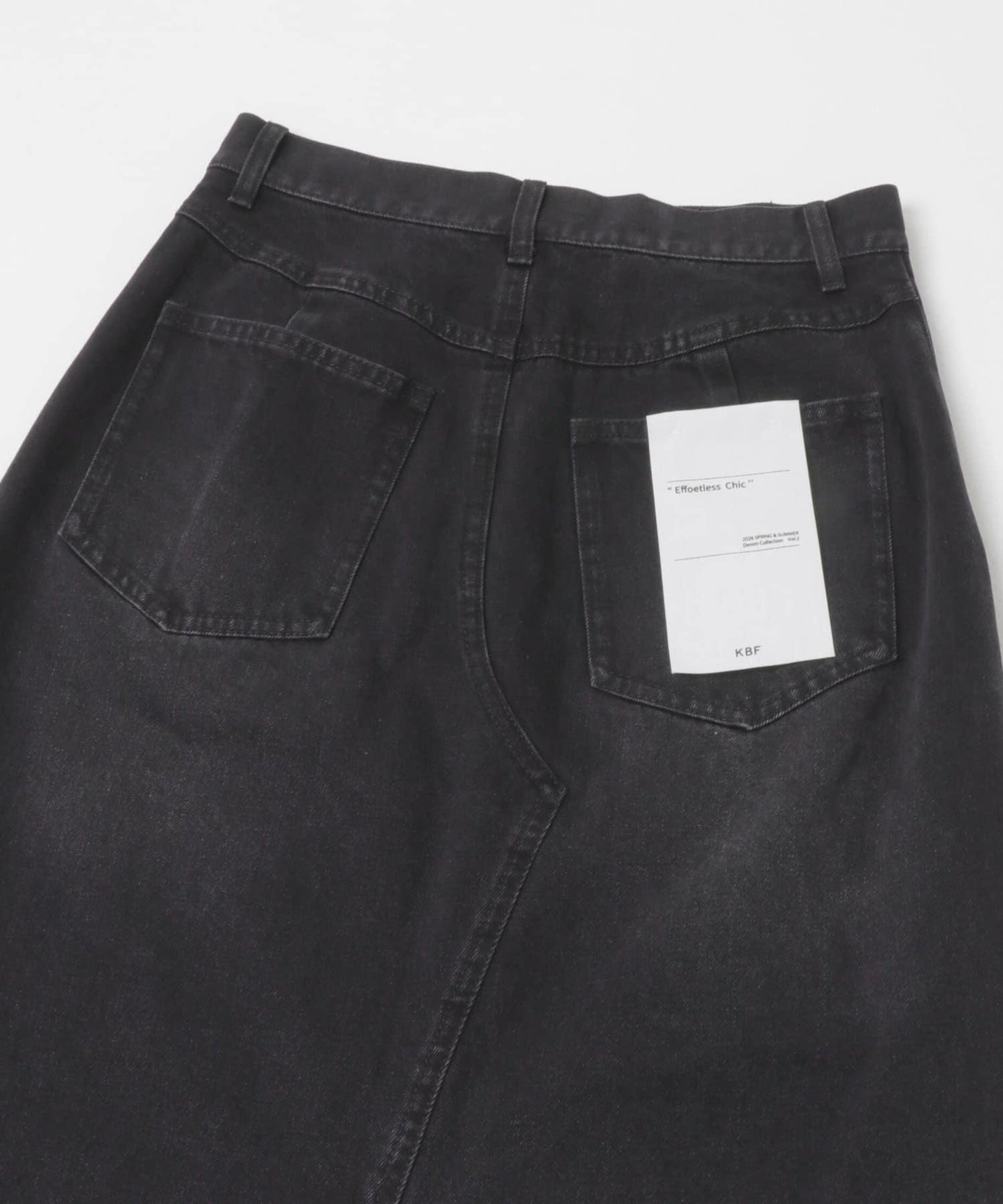 不對稱流蘇牛仔裙