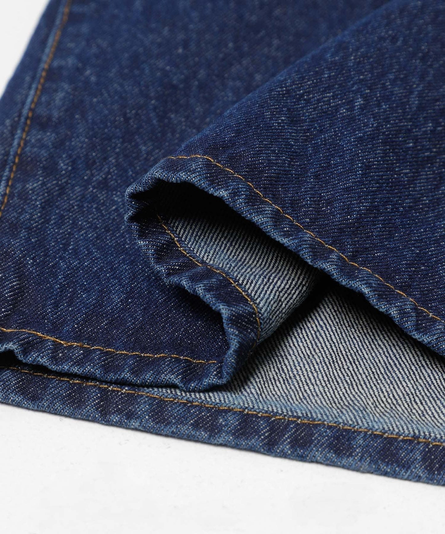 「3尺碼可選」褶皺紐扣牛仔褲