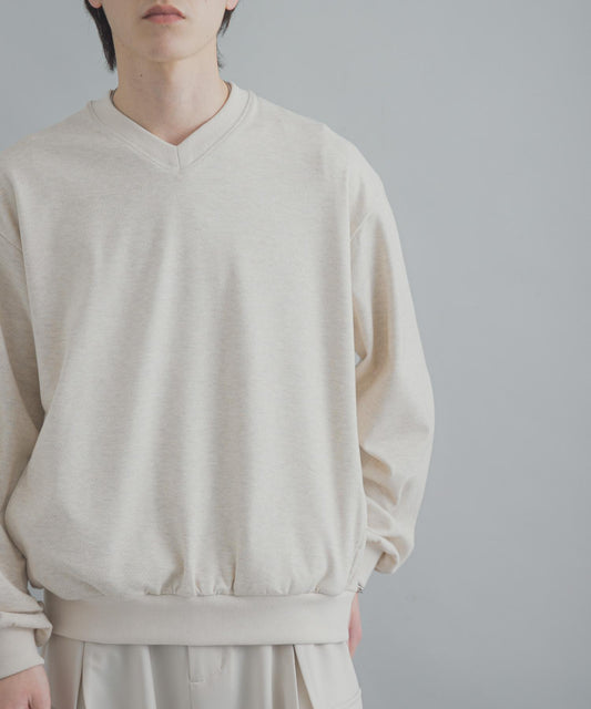 防藍光羊毛V領套頭衫