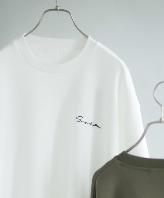 部分色 刺繡加厚長袖T恤