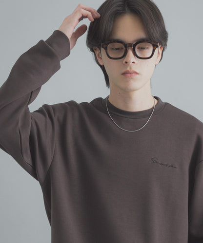 部分色 刺繡加厚長袖T恤