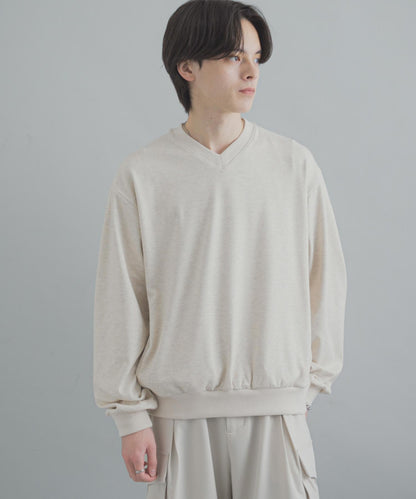 防藍光羊毛V領套頭衫