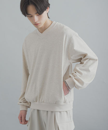 防藍光羊毛V領套頭衫