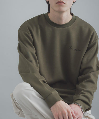 部分色 刺繡加厚長袖T恤