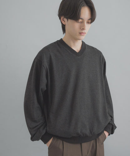 防藍光羊毛V領套頭衫