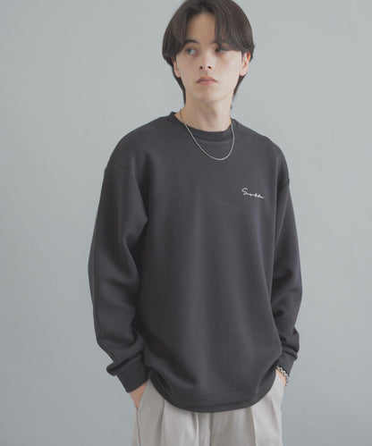 部分色 刺繡加厚長袖T恤