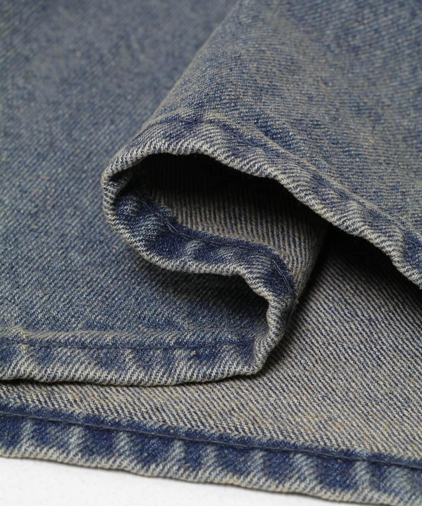 復古風牛仔寬腿褲