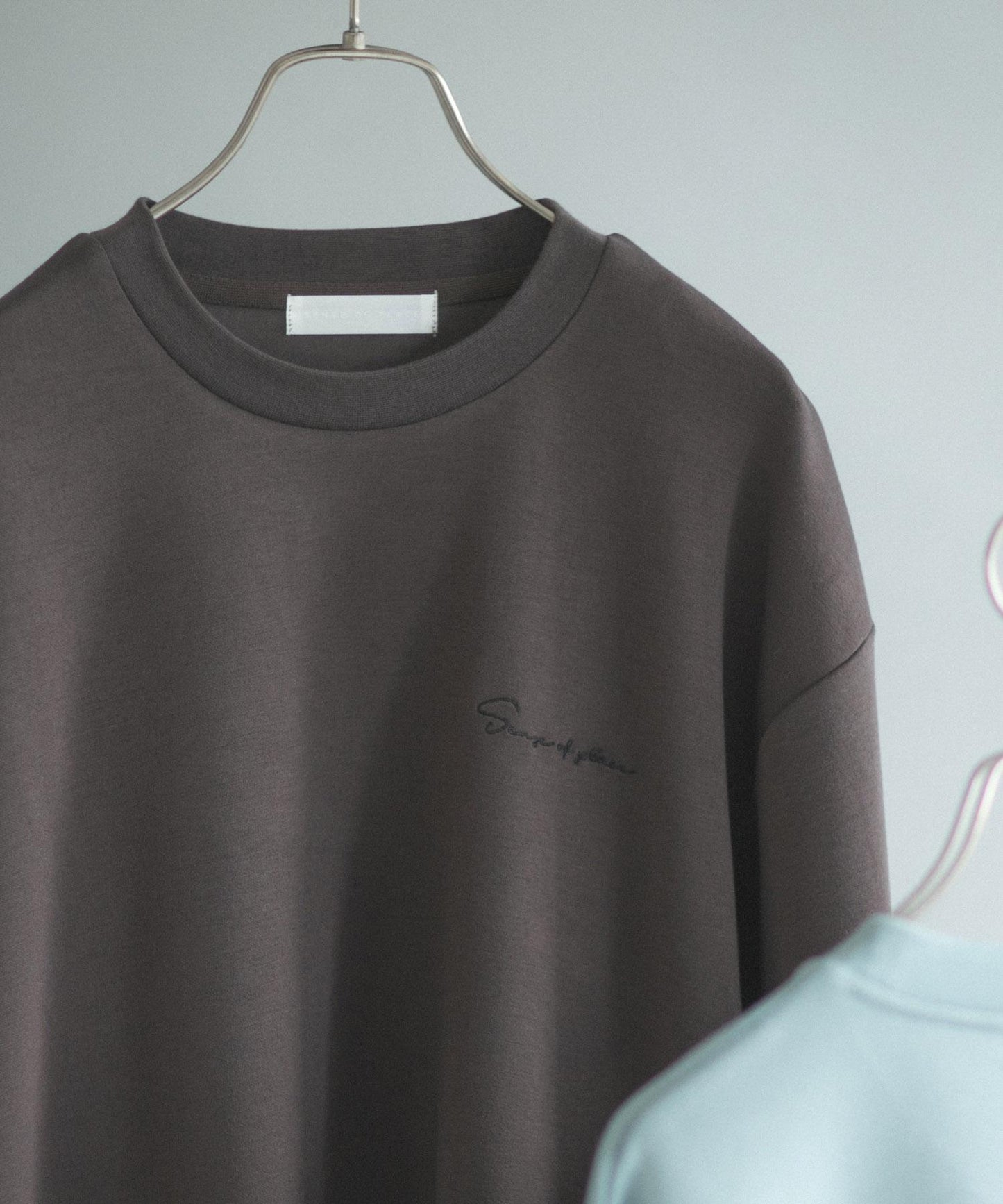 部分色 刺繡加厚長袖T恤