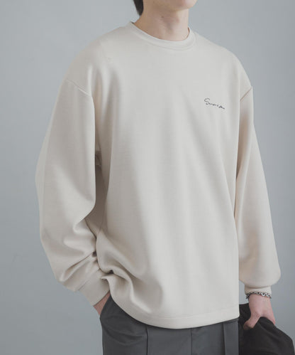 部分色 刺繡加厚長袖T恤