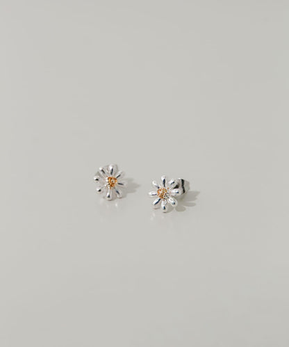 迷你花朵耳環