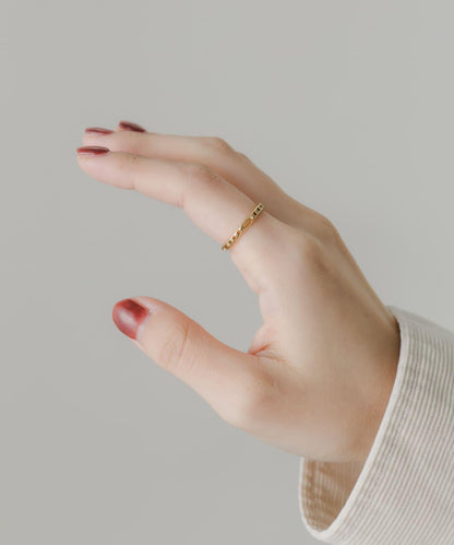 不鏽鋼鏈條造型戒指