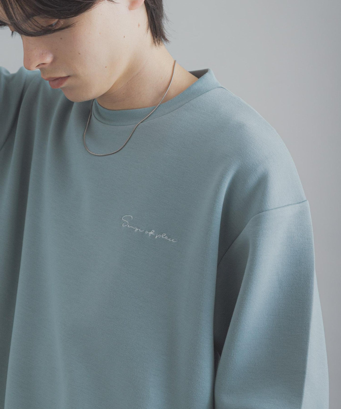 部分色 刺繡加厚長袖T恤