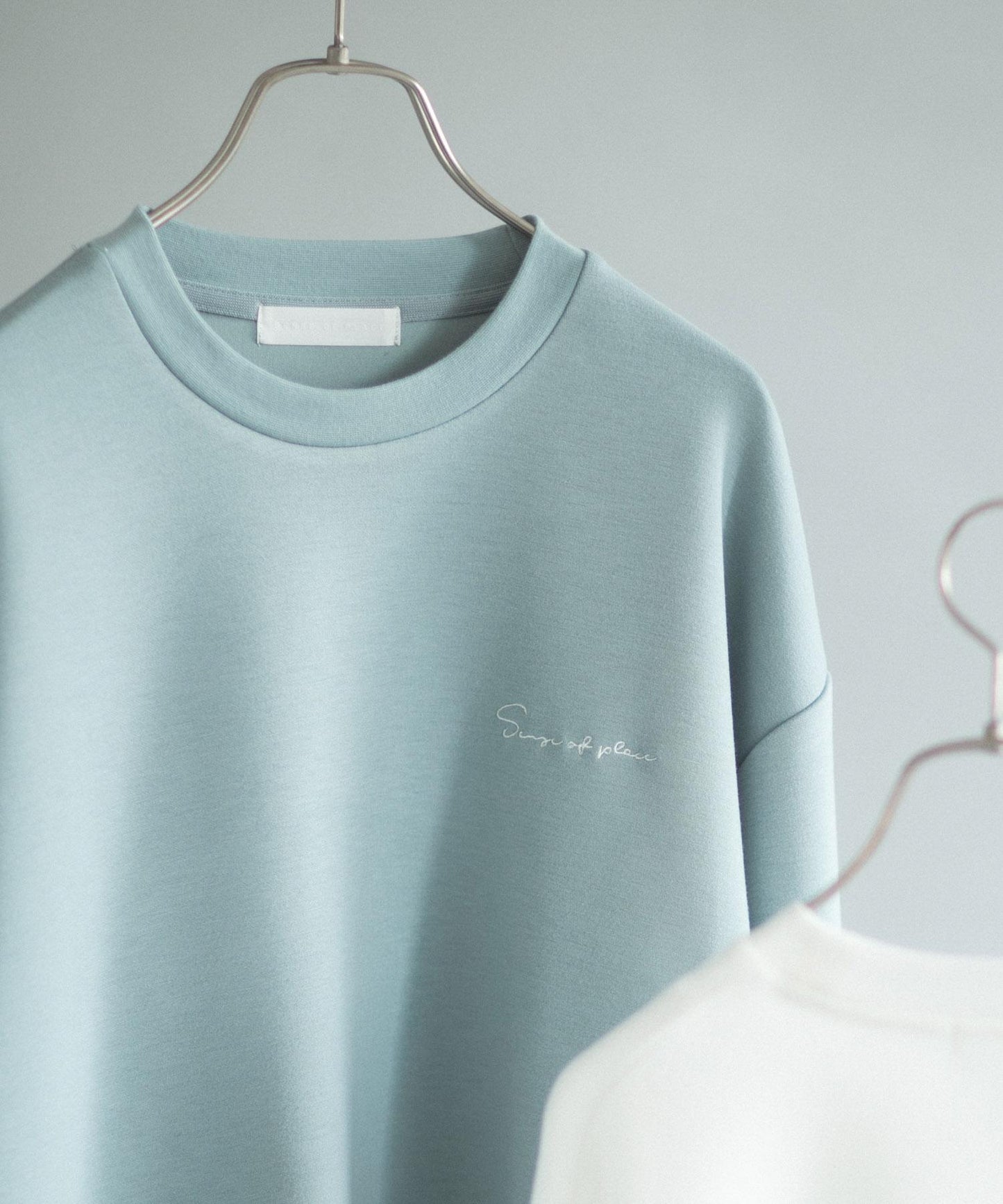 部分色 刺繡加厚長袖T恤