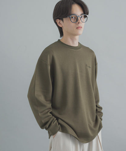 部分色 刺繡加厚長袖T恤