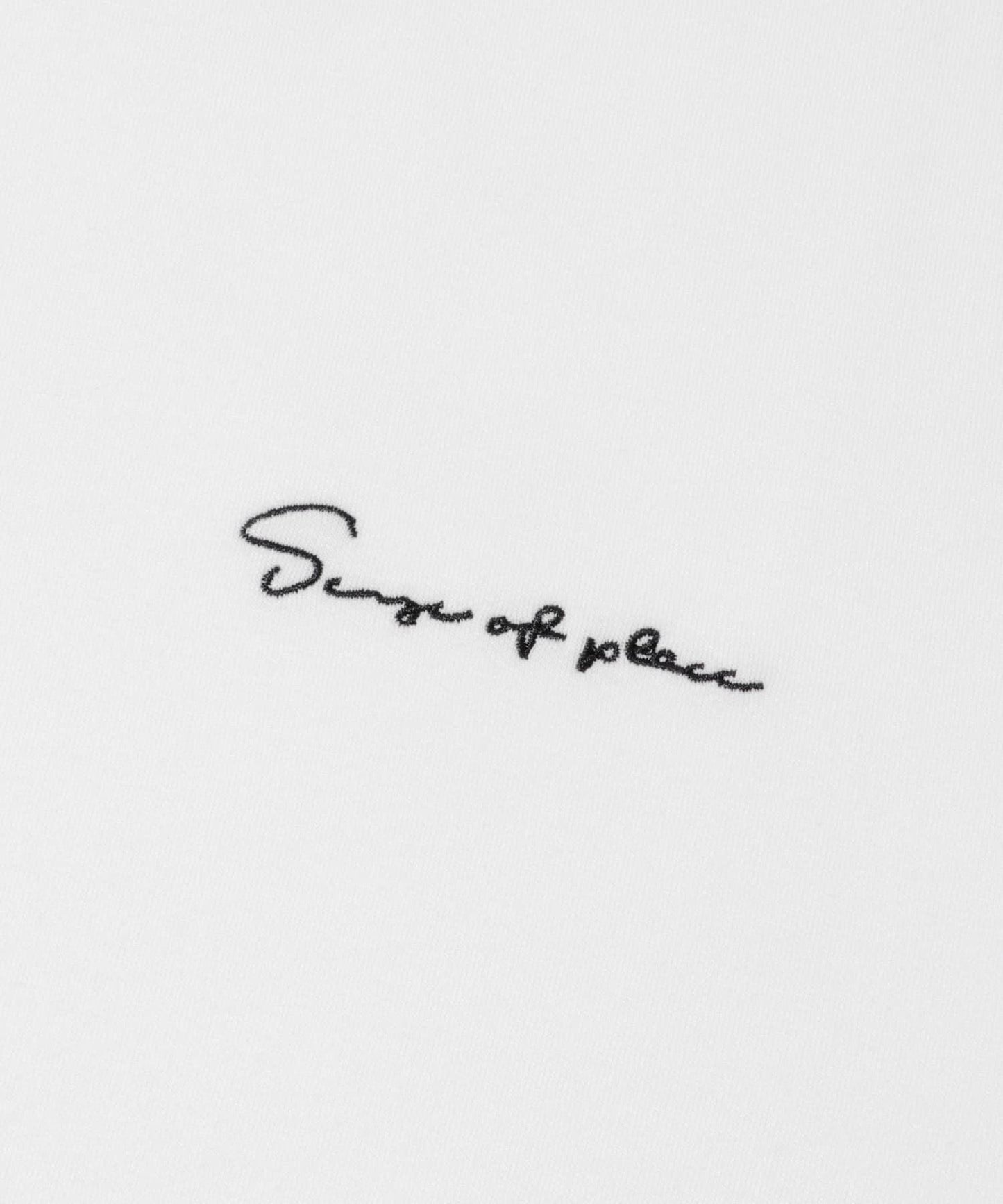 部分色 刺繡加厚長袖T恤