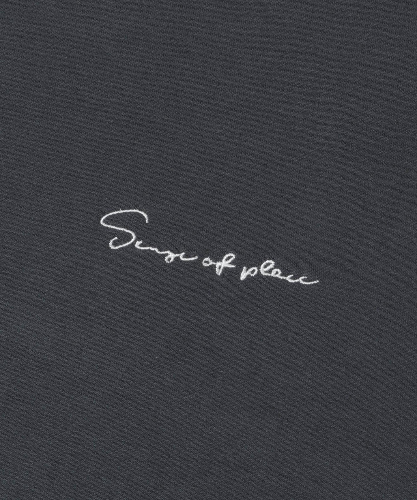 部分色 刺繡加厚長袖T恤