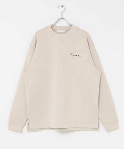 部分色 刺繡加厚長袖T恤