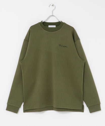 部分色 刺繡加厚長袖T恤