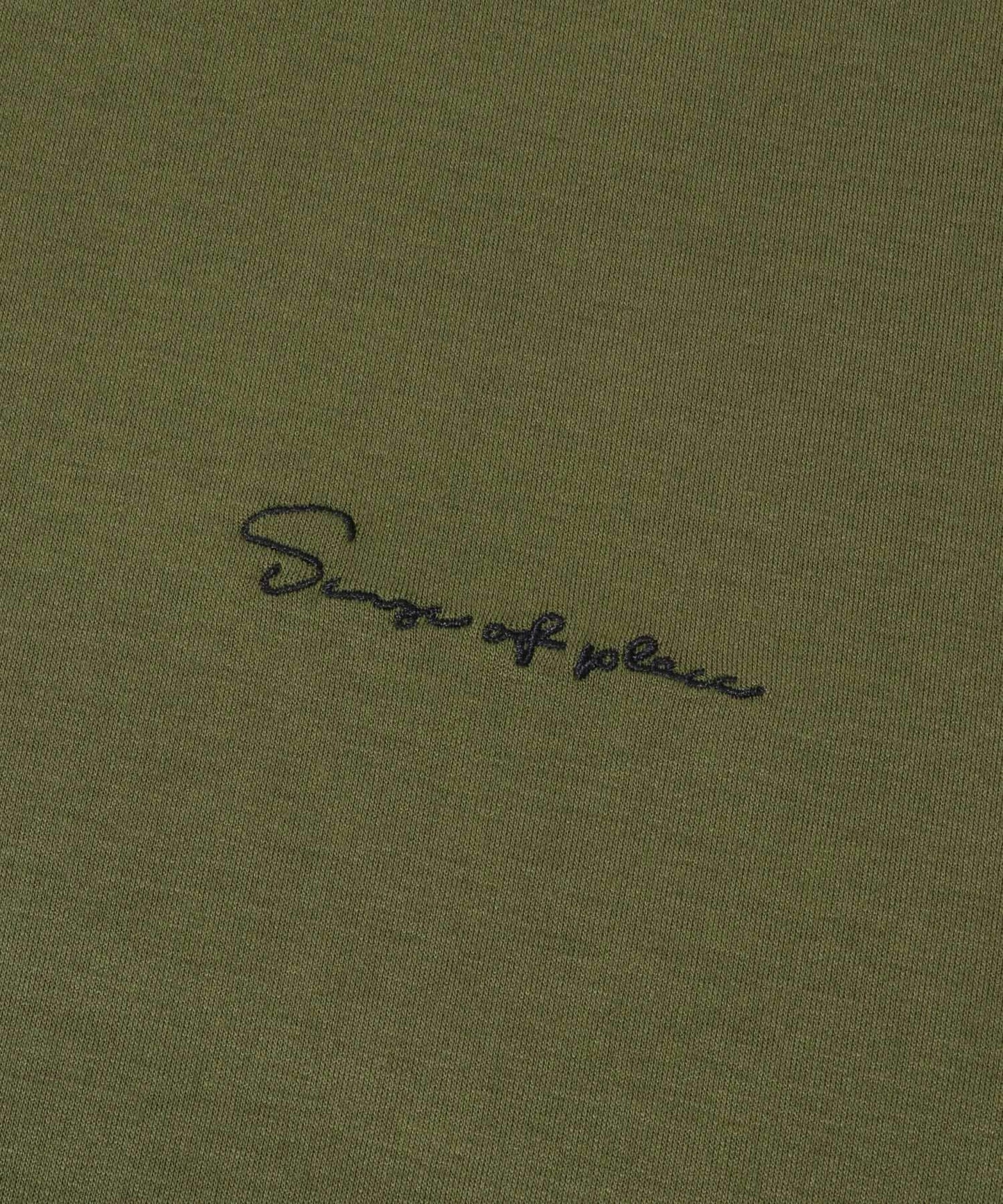 部分色 刺繡加厚長袖T恤