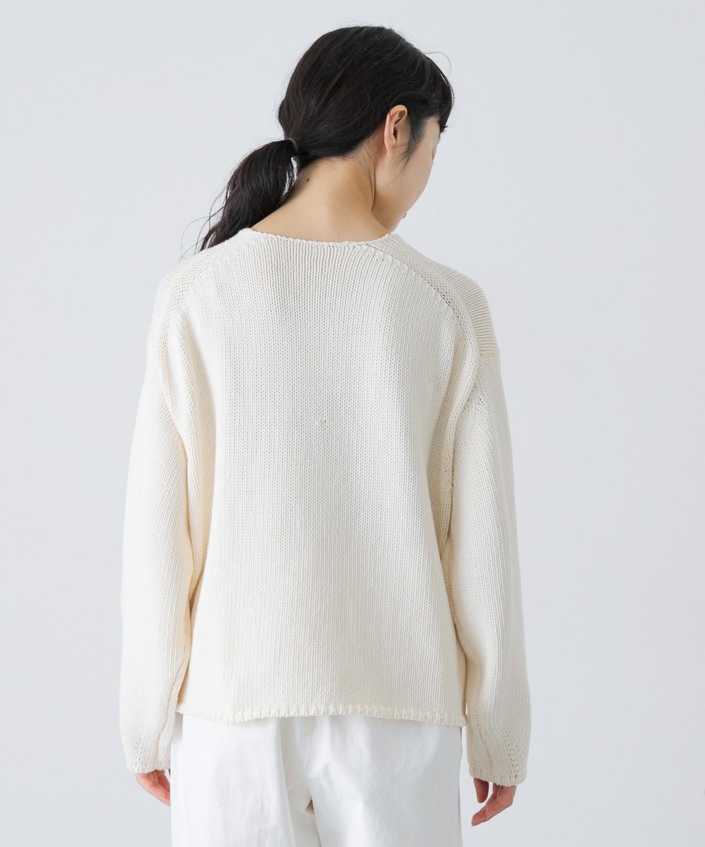 棉質低密度針織短款開衫