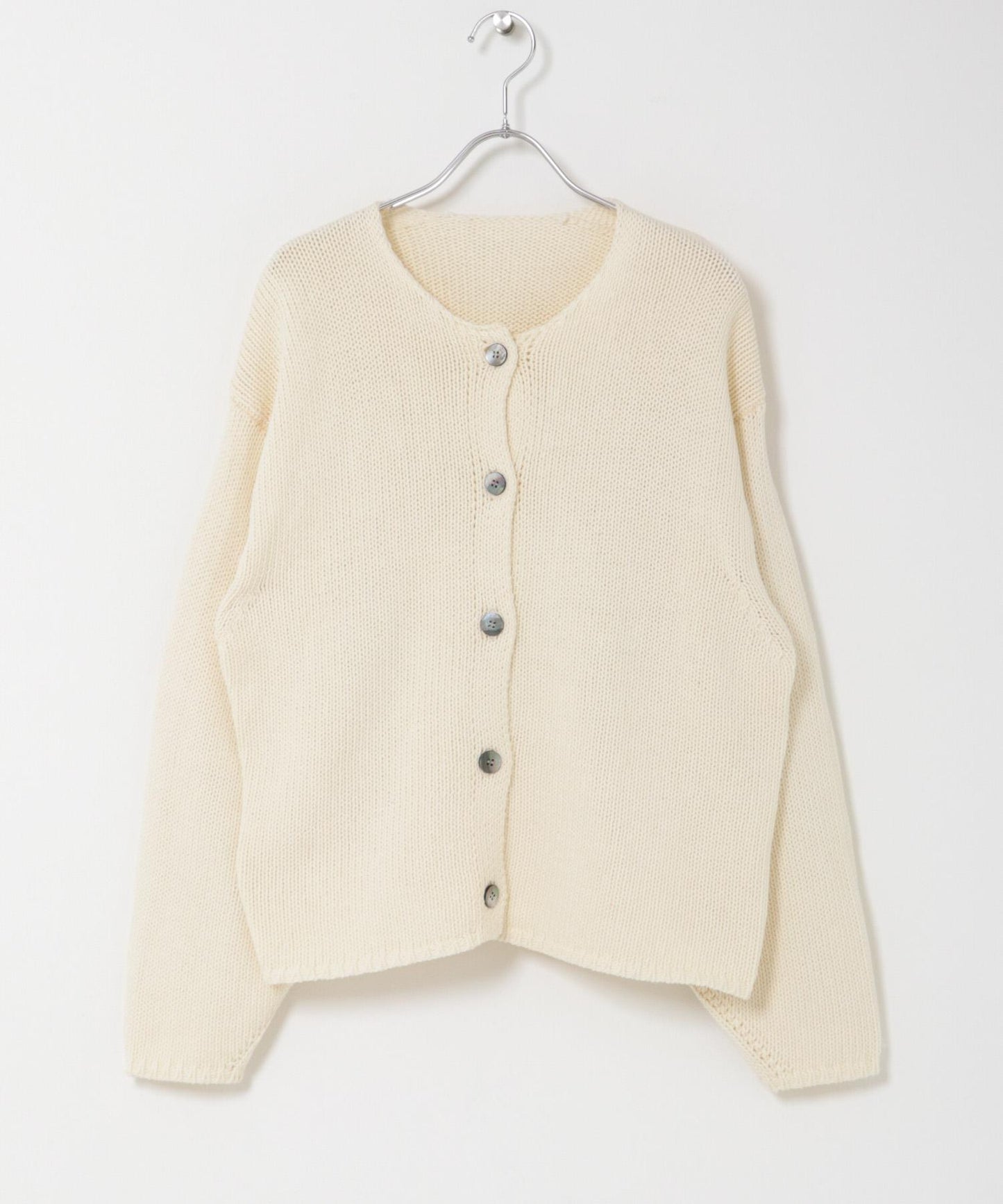 棉質低密度針織短款開衫