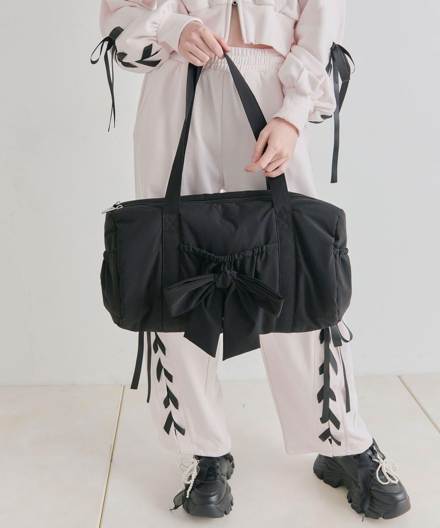 大蝴蝶結可摺疊波士頓包