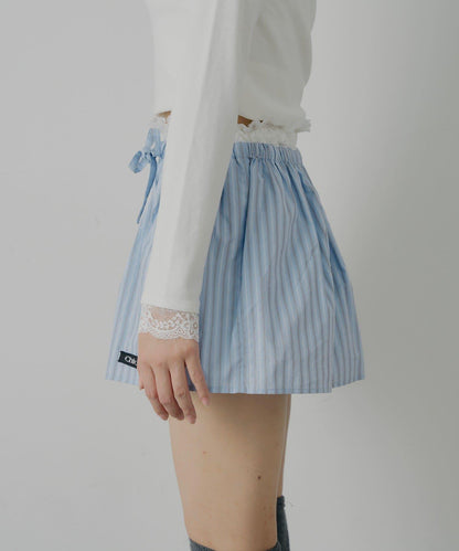 可成套搭配 蕾絲疊搭 傘擺 迷你半身裙