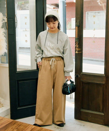 【新色上市】加絨寬鬆休閒褲/衛褲