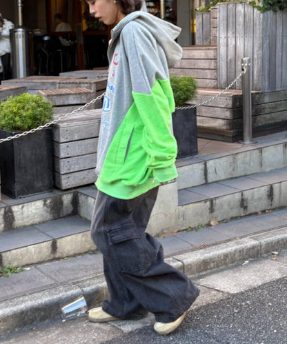 【SOUNDS GOOOOD】毛圈拼接連帽衛衣