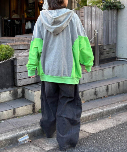 【SOUNDS GOOOOD】毛圈拼接連帽衛衣