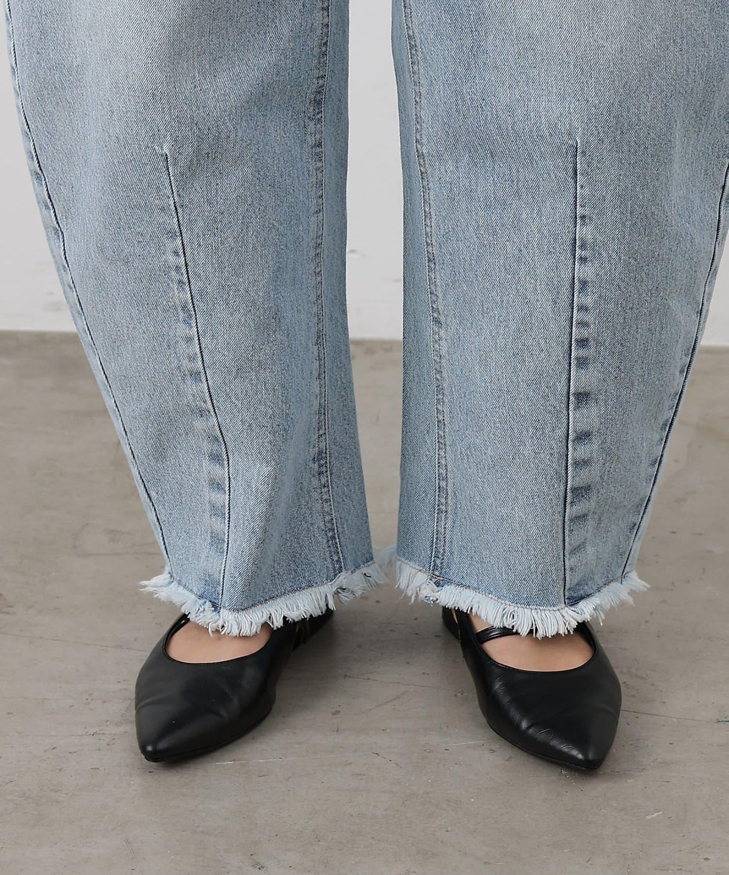 【復刻】弧形牛仔褲