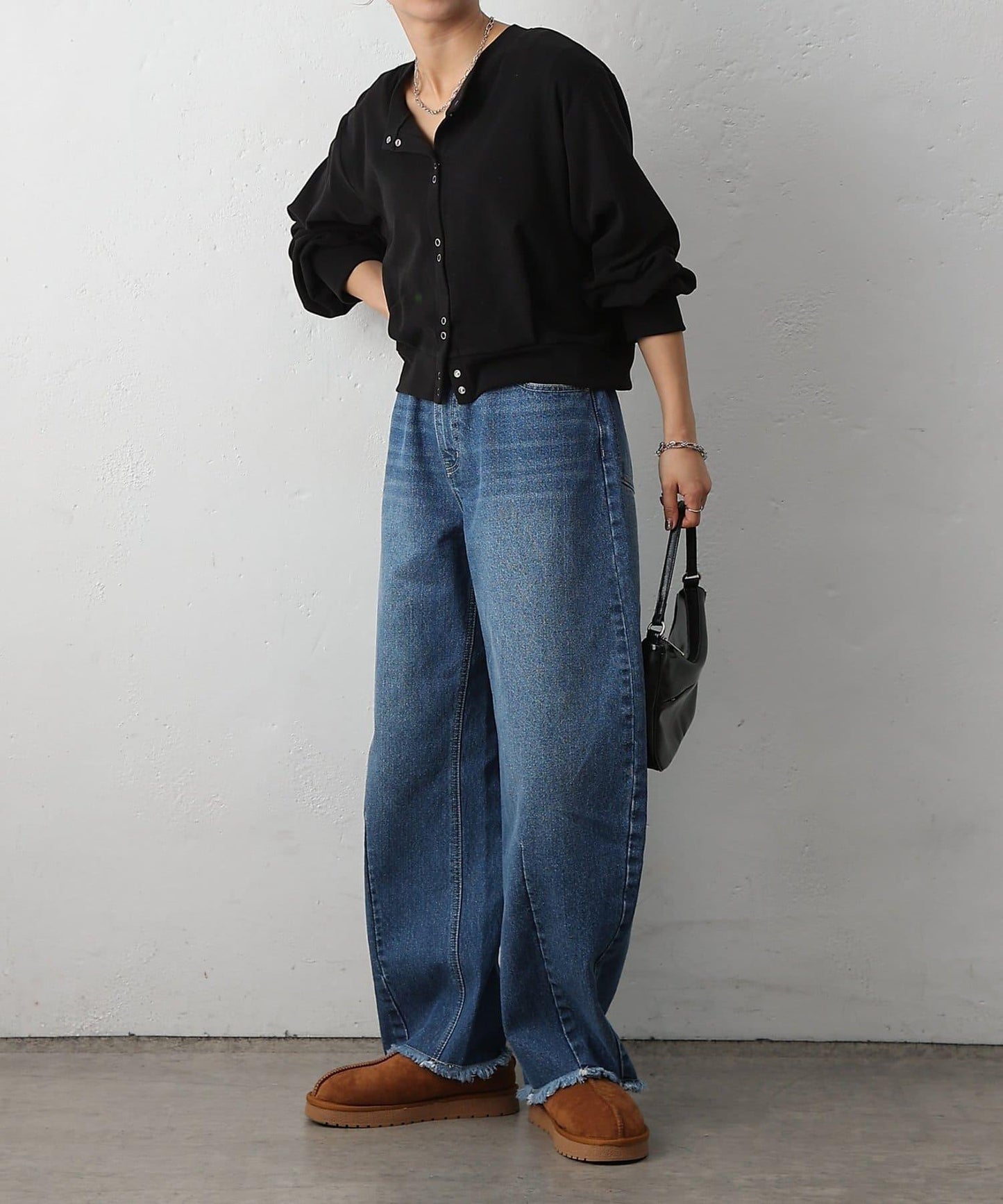 【復刻】弧形牛仔褲