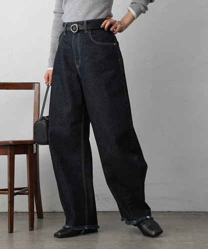 【復刻】弧形牛仔褲